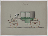 Coach #3591, Brewster & Co.  American, Pen and black ink, watercolor and gouache with gum arabic