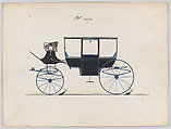 Coach #3070, Brewster & Co.  American, Pen and black ink, watercolor and gouache