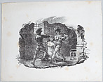 Death of Margaret of Burgundy Strangled in Prison, Horace Vernet French, Lithograph; only state