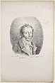 Lithograph of the artist's father, Carle Vernet, Horace Vernet French, Lithograph; first state of two