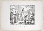 The Monkey and the Leopard (The Monkey), Carle (Antoine Charles Horace) Vernet  French, Lithograph