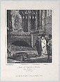 The Tomb of Raphael, Opened September 14, 1833, Pantheon, Rome, Horace Vernet (French, Paris 1789–1863 Paris), Lithograph on wove paper