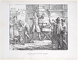 The Fool Who Sells Wisdom, Carle (Antoine Charles Horace) Vernet  French, Lithograph
