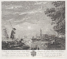 The End of the Fishing, Joseph Vernet French, Engraving; first state of two