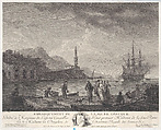 Embarkation of the Young Greek, Joseph Vernet French, Engraving; second state of two