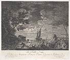 The Beautiful Night, Joseph Vernet French, Engraving; first state of two