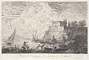 House in the Country Surrounding Naples, Joseph Vernet French, Engraving