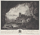 Landscape from a Cave, Joseph Vernet French, Engraving; second state of two