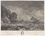The Debris of the Shipwreck, Joseph Vernet French, Engraving