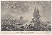 Fishermen at Work, Joseph Vernet French, Engraving