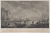 The Net Throwers, Joseph Vernet French, Engraving