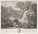 View of the Surroundings of Narni in Lombardy, Joseph Vernet French, Engraving; first state of two