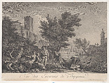 First View of the Surroundings of Bayonne, Joseph Vernet French, Engraving
