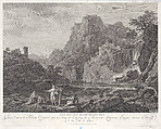 The Young Laundresses, Joseph Vernet French, Engraving; first state of two