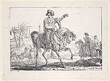 Mamluk on Horseback, Carle (Antoine Charles Horace) Vernet French, Lithograph