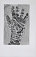 Untitled (Hand), from "Democracy Soup", Guy Ben-Ari  Israeli, Ink on vellum