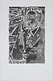 Untitled (Candidate), from "Democracy Soup", Guy Ben-Ari  Israeli, Ink on vellum