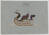 Sleigh with Rumble Seat #3869, Brewster & Co. American, Pen and black ink watercolor and gouache with gum arabic