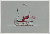 Sleigh with Rumble Seat # 3952, Brewster & Co. American, Oen and black ink watercolor and gouache with gum arabic