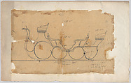 Vis-a-Vis Sleigh #00
, Brewster & Co. American, Graphite, ink details at knees