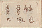 Joaillerie: Album of Jewelry Designs, Page 2, Anonymous, French , 18th century French, Brown ink