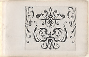 Plate from "Grateske voer golt smeden Schrijnwerkers Ende andere des nodich hebbende", Meinert Gelijs  Dutch, Blackwork