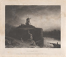 Rembrandt's Mill, Charles Turner British, Mezzotint on chine collé; first state of two