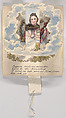 Greeting Card, Joseph Jakob Martin Eder (Austrian 1759–1835), Silk thread, pen, black ink, watercolor