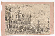 The façade of the Palazzo Ducale, Canaletto (Giovanni Antonio Canal)  Italian, Etching