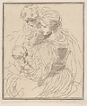 Madonna and Child with Saint Anne, Giuseppe Canale Italian, Etching