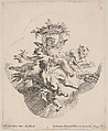 Putti holding flowers, Carlo Innocenzo Carloni  Italian, Etching; first state of two