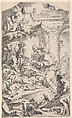 Saint Charles giving communion to the plague-stricken, Carlo Innocenzo Carloni  Italian, Etching; second state of two