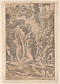 Martyrdom of Saint Catherine of Alexandria, Mario Cartaro  Italian, Engraving; second state of two