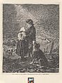 The Orphans, from "Illustrated London News", William Luson Thomas British, Wood engraving