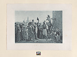 The French in Cairo, from "The Art Journal," opposite p. 357, Walter Charles Horsley British, Photogravure, printed in blue ink
