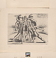 Gladitorial Combat, Giorgio de Chirico  Italian, born Greece, Etching