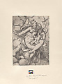 Venus and Cupid in the Clouds, Giovanni Paolo Cimerlino (Italian, 1534/35–after 1609), Engraving