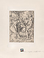 Virgin and Child, with Saints Jerome and Mary Magdalene and angels, Anonymous, Etching; reverse copy