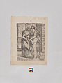 The Visitation, Jacopo Ciuccio Italian, Etching