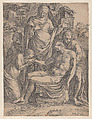 The Entombment of Christ, Anonymous, Engraving; reduced reverse copy