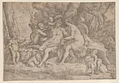 Mars and Venus, Fabrizio Chiari  Italian, Etching