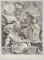 The Death of Saint Andrea Avellino in the presence of Saint Aloysius Gonzaga and Saint Stanislaus Kostka, Joseph Wagner  Italian, Etching and engraving