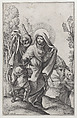 The Return from Egypt, Francesco Brizio Italian, Engraving