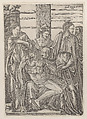 The descent from the cross, Bartolomeo da Brescia Italian, Engraving