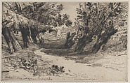 The Lovers' Walk, No. 2, Sir Francis Seymour Haden  British, Etching and drypoint; first (final) state (Harrington); second state of two (Schneiderman)