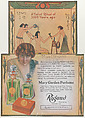 Advertisement for Mary Garden Perfume: "A Toilet Ritual of 3000 Years Ago", Rigaud, Paris and New York  French, Commercial color process