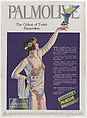 Advertisement for Palmolive Soap: "Palmolive, The Oldest of Toilet Requisites", Coles Phillips  American, Commercial color process