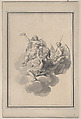 Vignette from the Galerie des Glaces, Versailles, Bernard Picart  French, Pen and brown ink, brush and gray wash