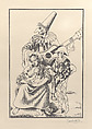 Harlequin Family, Gino Severini  Italian, Lithograph