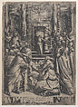 Christ Disputing in the Temple, Orazio de Santis  Italian, Etching and engraving